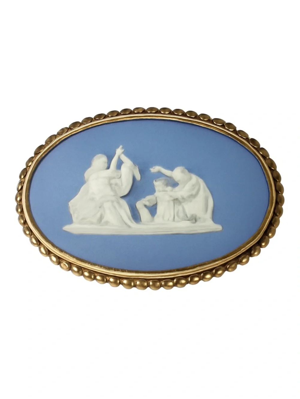 Wedgwood Blue pin! Vintage! In wonderful condition! Called The Cherub Seller! - Picture 2 of 6